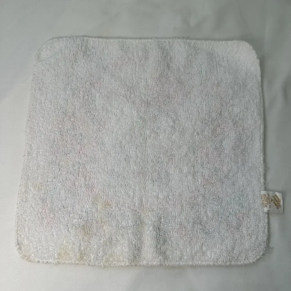 VTG 70s Holly Hobbie Orange Washcloth Simple Pleasures Cottage core Kitsch Towel